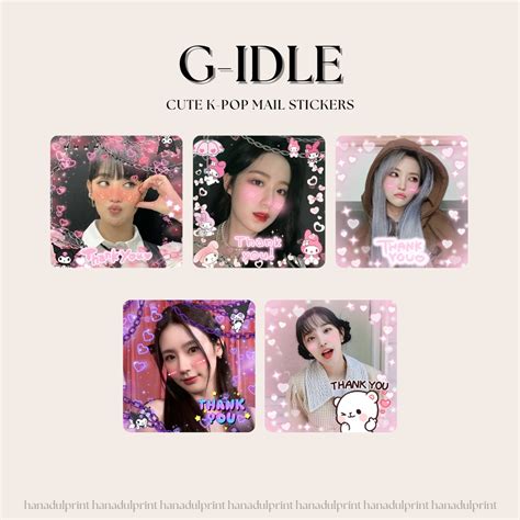 Cute K Pop Mail Stickers G Idle Prikula Stickers Shopee Philippines