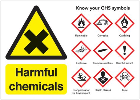 Harmful Chemicals Guidance Safety Signs Seton