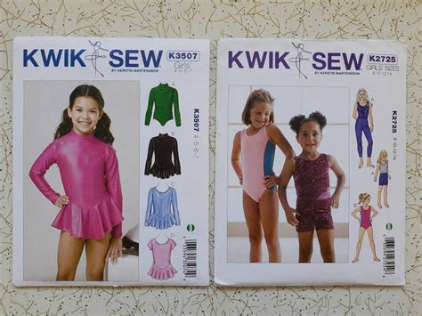 Kwik Sew Sewing Pattern 3507 Leotard Size 4 5 6 7 Sewing Fiber Sewing