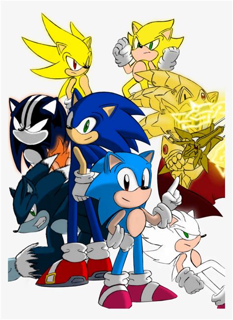 Sonic The Hedgehog All Transformations X PNG Download PNGkit