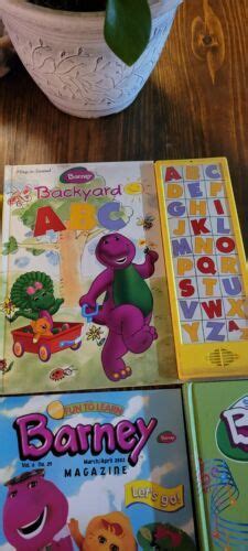 3 Barney Play A Sound Books In Excellent Condition And 3 Barney