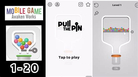 Aw Mobile Game Pull The Pin Levels 1 20 Youtube