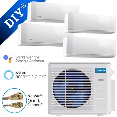 Multi zone packages can add more inside. 🔥 MrCool DIY Multi-Zone 36k BTU 4 Zone Ductless Mini-Split ...