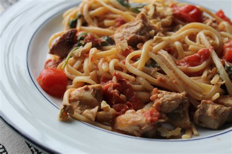 Life On Food Spicy Linguine With Chicken