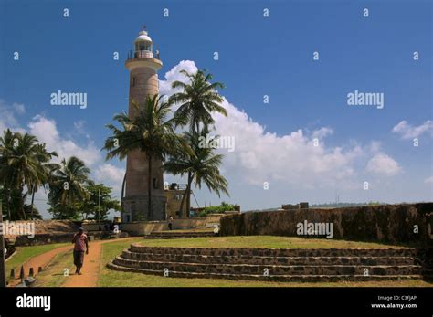 Galle Lighthouse And Ramparts Galle Sri Lanka Stock Photo Alamy