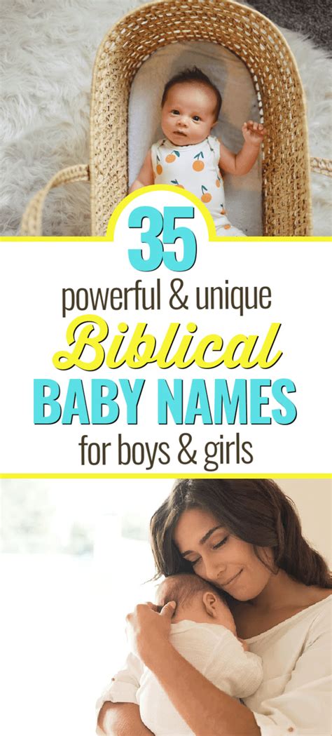 35 Powerful And Unique Biblical Baby Names For Boys And Girls