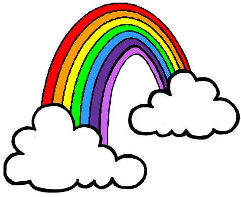 Cartoon Picture Of A Rainbow
