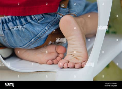 Boys Bare Feet Stock Photo 48948043 Alamy