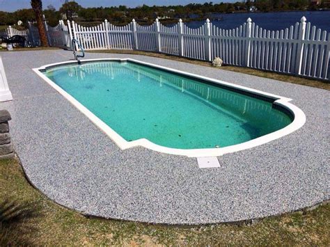 Graniflex Pool Deck Concrete Pool Pool Deck Inground Pool Landscaping