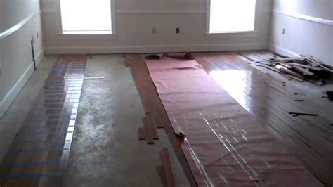 How To Install A Wooden Floor Over Concrete