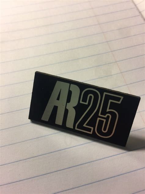 1 X Acoustic Research 25 Ar 25 Speaker Metal Badges Logo Original Ebay