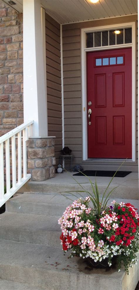 Our customers buy red composite doors from us to get the best prices on the best composite door brands in the uk bar none: Valspar Front Door Red | Dream House | Pinterest