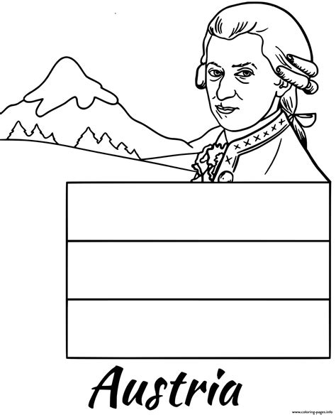 Austria Flag Coloring Pages Learny Kids