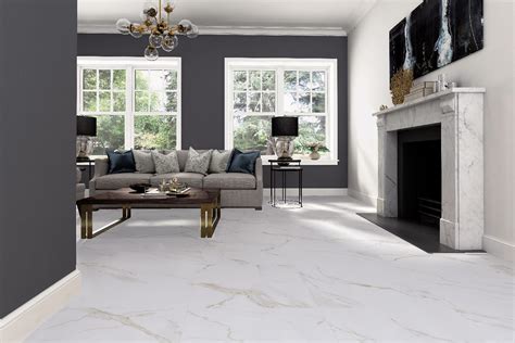 Calacatta Gold Matt Marble Effect Porcelain Floor Tile £1497m²