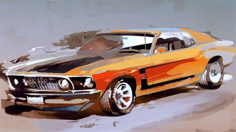 Muscle Car Art Wallpapers Top Free Muscle Car Art Backgrounds