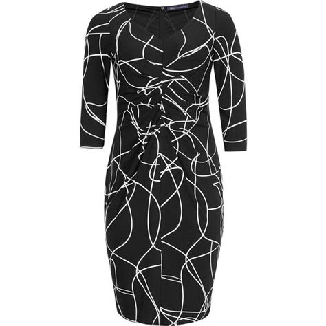 Mands Collection Plus Secret Support Abstract Print Bodycon Dress Bodycon Dress Printed Bodycon