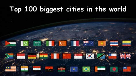 Top 100 Biggest Cities In The World 🗺 Youtube