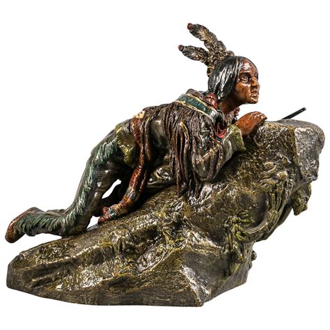 Austrian Bronze Of Native American Indian Chief By Carl Kauba For Sale At 1stdibs