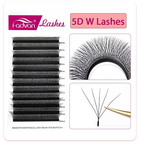 Fadvan Wholesale Customization Yy W Shape Lash Extension Mesh Cilios