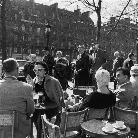 Een Café Vintage Paris Vintage Cafe 1960s Vintage White Vintage