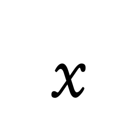 X Latin Small Letter X Aegyptus Regular Graphemica