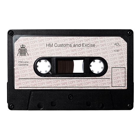 Hm Customs And Excise Genuine C90 Ferric Blank Audio Interview Cassette