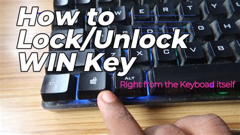 How To Unlock Windows Key On Keyboard Lockunlock Win Key Without