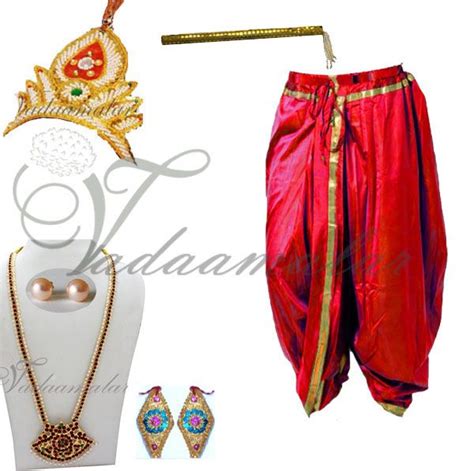 Little Krishna Krishnacostume Accessories Indian Fancy Dress Kids