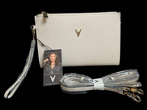 New Vanessa Williams Lush Collection Lush Clutch Shoulder Bag Nwt Off White Ebay