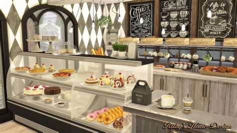Sims 4 Jacobs Bakery And Pizzeria 麵包店與比薩屋 Ruby Red Sims
