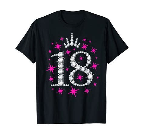 18th Birthday T Shirt Eighteen Birthday Tshirt For Girls