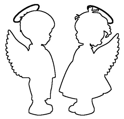 Angel Template To Cut Out