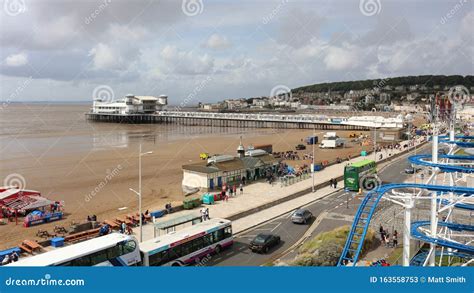 Weston Super Mare Seafront And Pier Editorial Stock Photo Image Of