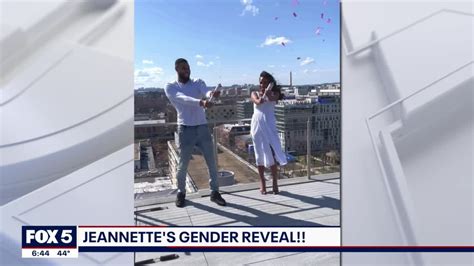 Boy Or Girl Jeannette Reyes Gender Reveal Surprise Fox 5 Dc Youtube