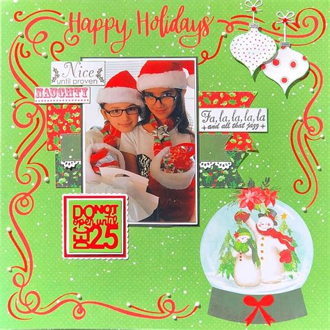 Happy Holiday 2016 Card Craft Happy Holidays Layout