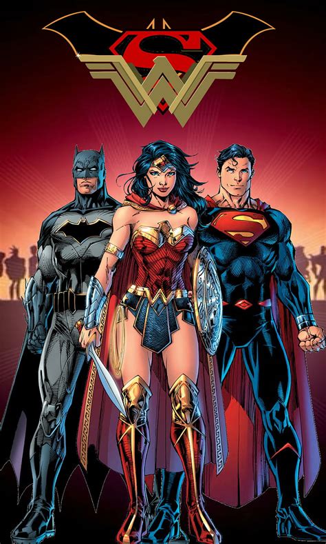 Trinity Batman Justice League Superman Wonder Woman Hd Phone