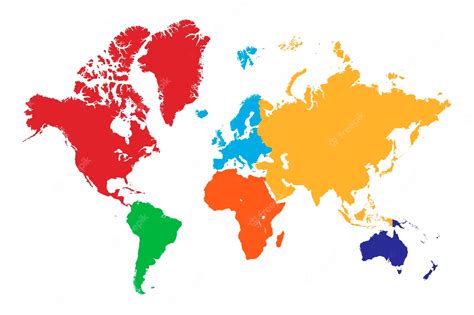 World Maps With Countries And Continents