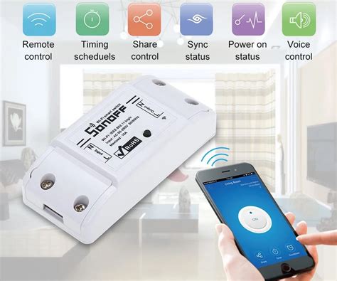 Sonoff Basic Wifi Smart Switch Smarthome Schaltmodul Für Bastler