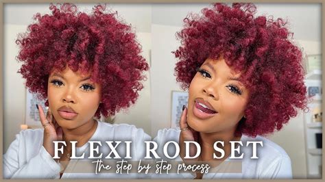 How To Flexi Rod Set On Natural Hair 2020 On Wet Hair Naturally Sunny Youtube