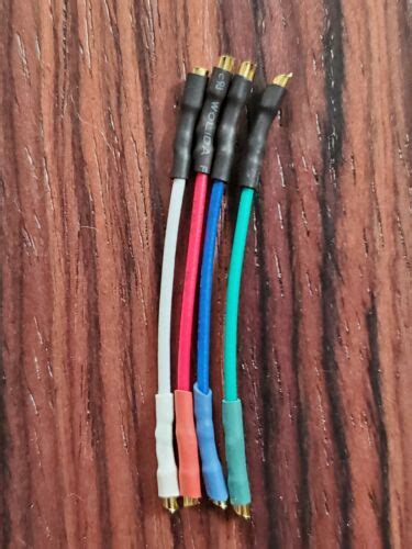 High Quality Cartridge Headshell Wires Leads Gold Ofc Copper Ebay