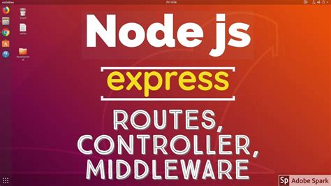 Nodejs With The Express Framework With Necessary Routings Controller