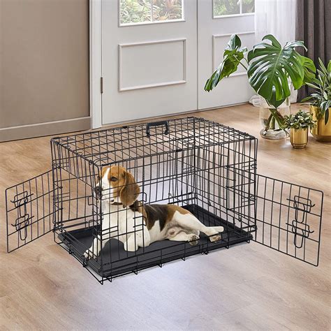 Buy Zeny 30 Inch Dog Crate Double Door Folding Metal Dog Or Pet Crate