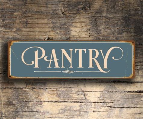 Antique Pantry Sign Svg