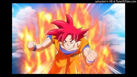 The trademark characteristic of the transformation is the user's hair: Dragon Ball Super Original Soundtrack /Super Saiyan God - YouTube