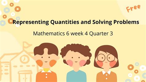 Representing Quantities And Solving Problems YouTube