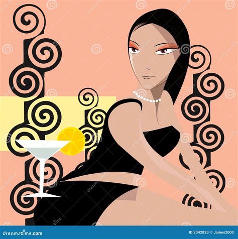 Retro Pin Up Girl Bannners Template Collection Cards Posters Royalty Free Stock Image
