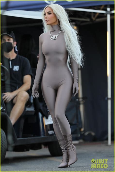 Kim Kardashian Wears Skin Tight Bodysuit After Revealing 21 Pound Weight Loss Photo 4784413