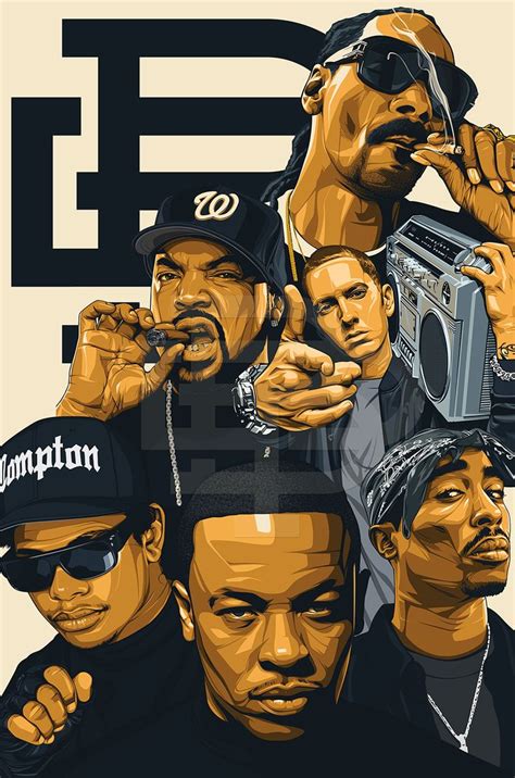West Coast Rappers Poster