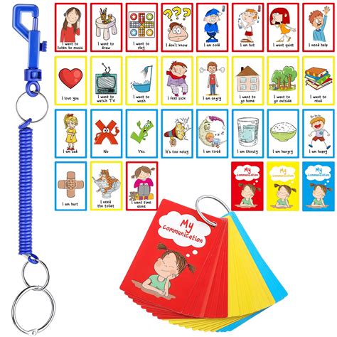 Buy 27 Autism Communication Cards Visual Aid Nonverbal Communication