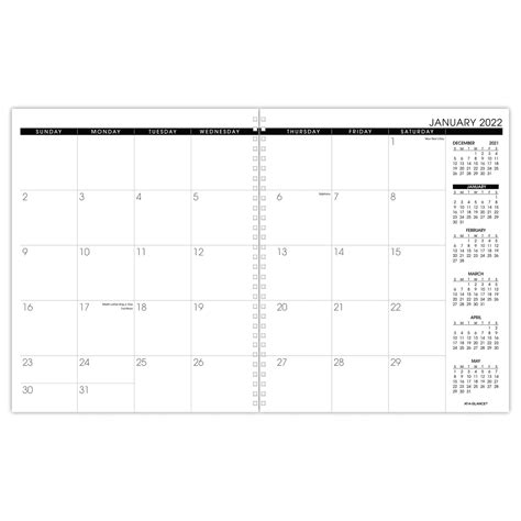 At A Glance 2022 Monthly Planner Refill For Planners 70 236 Or 70 296 9 X 11 Large White